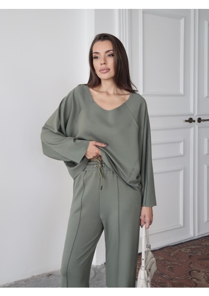 Kadın Elora Modal Pis Dikiş Detaylı Alt-Üst Takım fırsatları