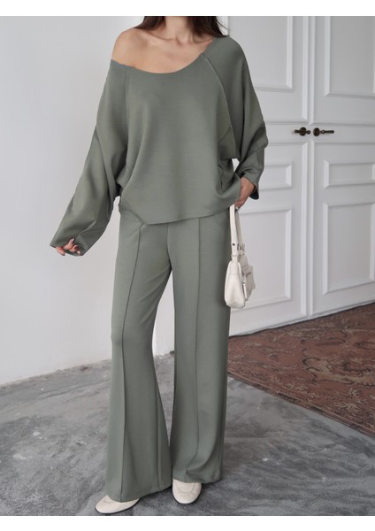 Kadın Elora Modal Pis Dikiş Detaylı Alt-Üst Takım