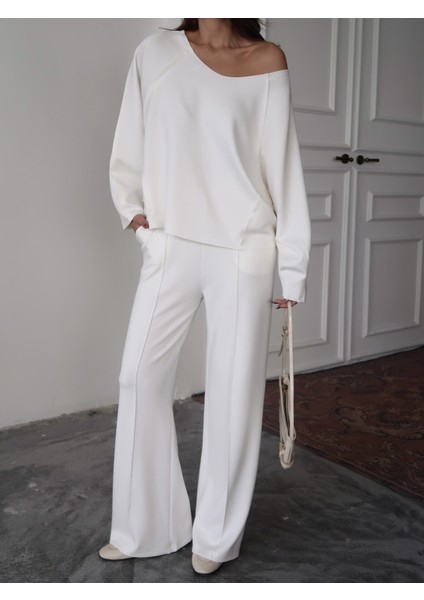 Kadın Elora Modal Pis Dikiş Detaylı Alt-Üst Takım indirimleri