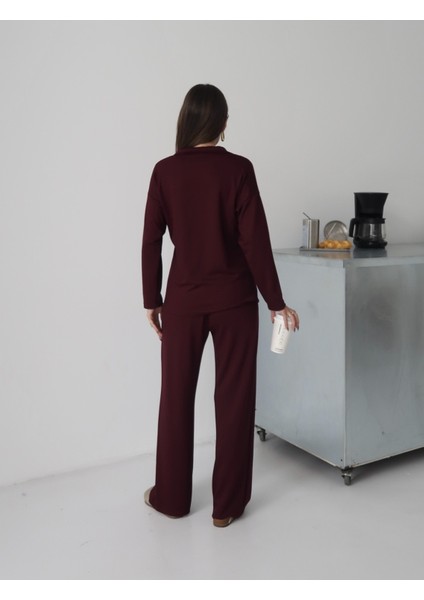 Kadın Lora Modal Polo Yaka Alt-Üst Takım fiyatları