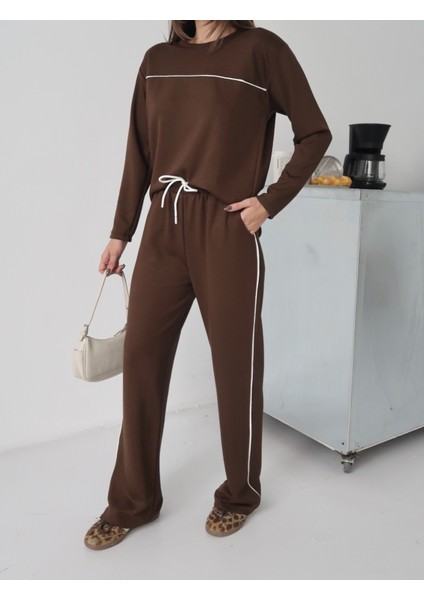 Kadın Blake Modal Biye Detaylı Alt-Üst Takım