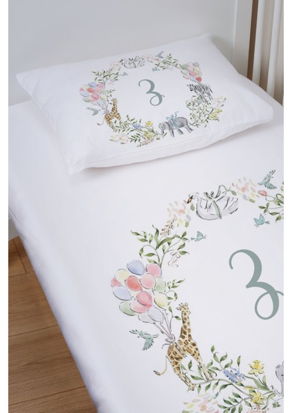 Organik Bebek Boy Lastikli Çarşaf Seti - Safari Serisi - Z Harfi fiyatları