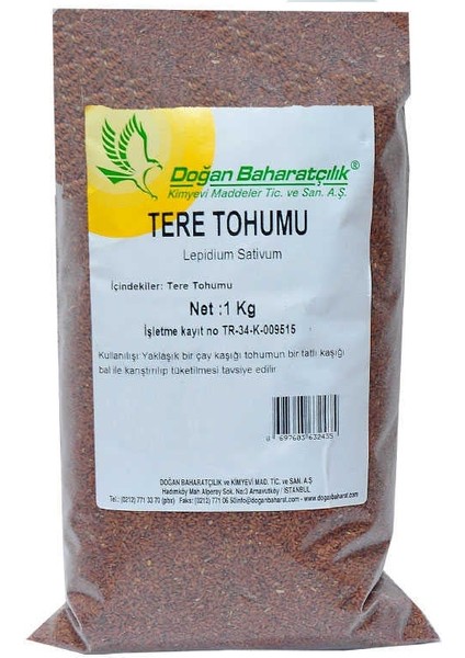 Doğal Tere Tohumu 1000 gr Paket fiyatları