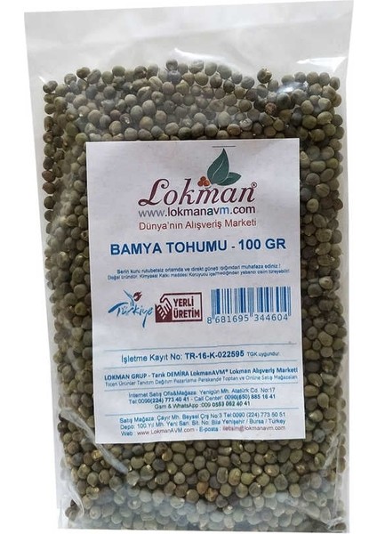Bamya Tohumu 100 gr Paket fiyatları