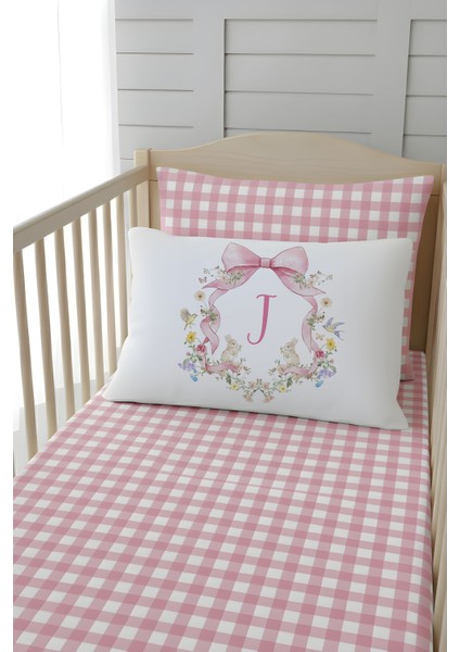 Organik 2’li Yastık Kılıfı Floral Serisi (50X70) – I Harfi fiyatları