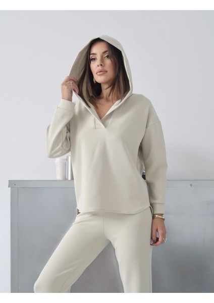 Kadın Nexa Scuba Kumaş Kapüşonlu Alt- Üst Takım modelleri