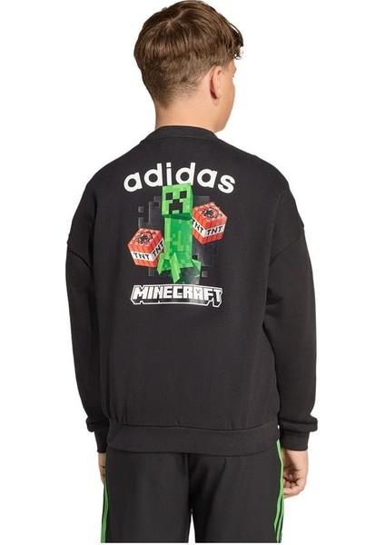 Çocuk Siyah Sweatshirt Crew JW7723 modelleri