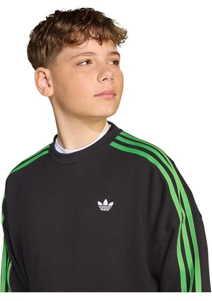 Çocuk Siyah Sweatshirt Crew JW7723 indirimleri