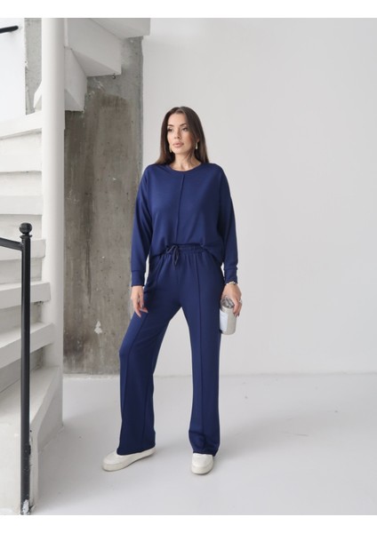 Kadın Talia Modal Ön Çımalı Yan Yırtmaçlı Alt-Üst Takım