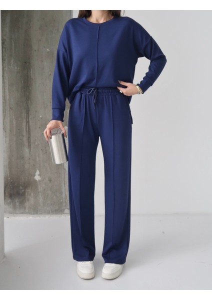 Kadın Talia Modal Ön Çımalı Yan Yırtmaçlı Alt-Üst Takım