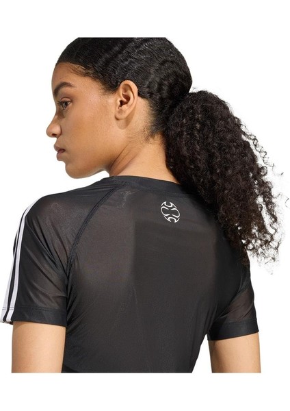 Kadın Siyah T-Shirt Tıght Sheer Tee KE9795