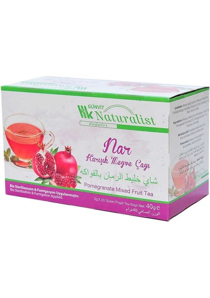 Narlı Karışık Meyve Çayı 20 Süzen Poşet fiyatları