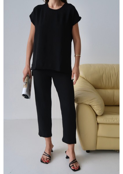 Kadın Ashley Paça Pensli Aerobin Kumaş Alt-Üst Takım