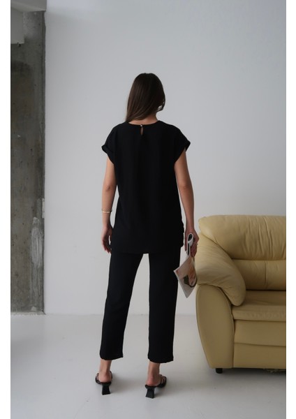 Kadın Ashley Paça Pensli Aerobin Kumaş Alt-Üst Takım