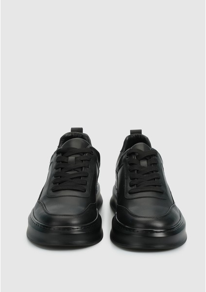 Siyah Deri Erkek Sneaker modelleri