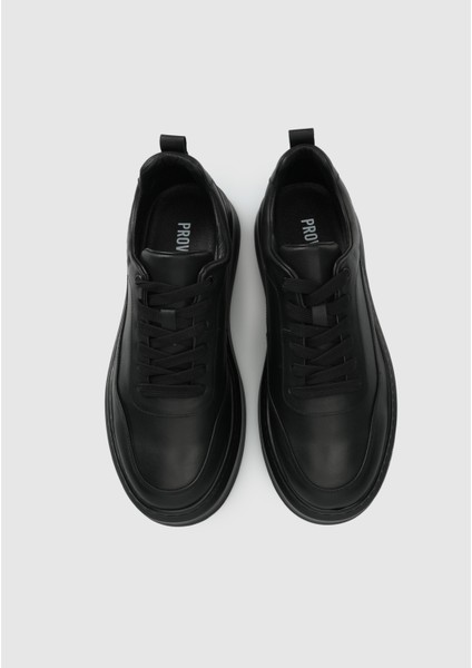 Siyah Deri Erkek Sneaker indirimleri