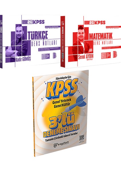 2026 Kpss Türkçe Matematik Ders Notları - 3 Deneme