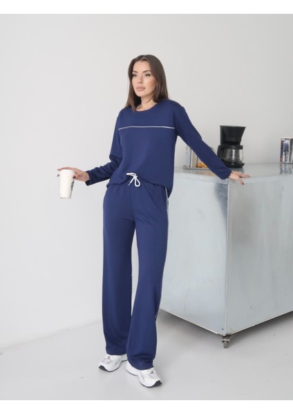 Kadın Blake Modal Biye Detaylı Alt-Üst Takım modelleri