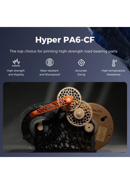 Pa6-Cf Siyah - Karbon Fiber Takviyeli Naylon Filament (1.75 mm / 1 Kg) fiyatları