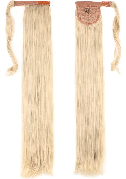 Bağlamalı Düz At Kuyruğu / Kumral Beyaz Platin Röfleli