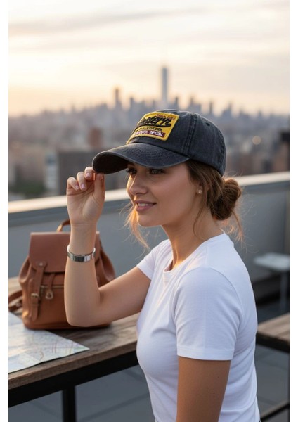 Western Vintage Eskitme Siyah Kep Şapka fırsatları