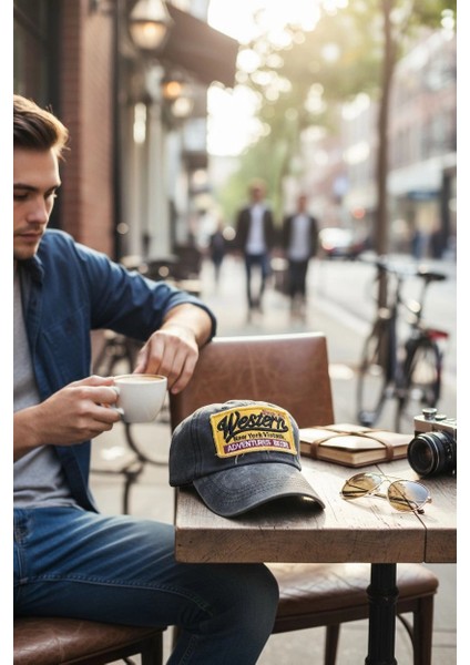 Western Vintage Eskitme Siyah Kep Şapka indirimleri