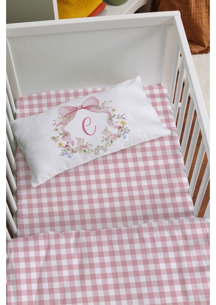Anne Yanı Beşik Nevresim Takımı (60X100) - Floral Serisi - C Harfi fiyatları