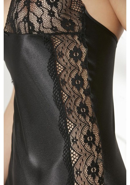 Saten Dantelli Gecelik Sabahlık Takım 4438 indirimleri