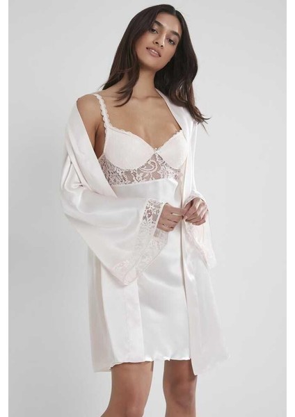 Midi Dantel Sabahlık Gecelik Set 4090 Inci fiyatları