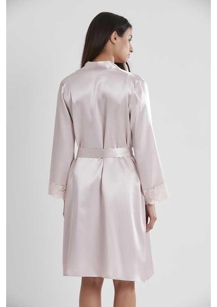 Pudra Sütyen Kaplı Sabahlık Gecelik Set 4265 fırsatları