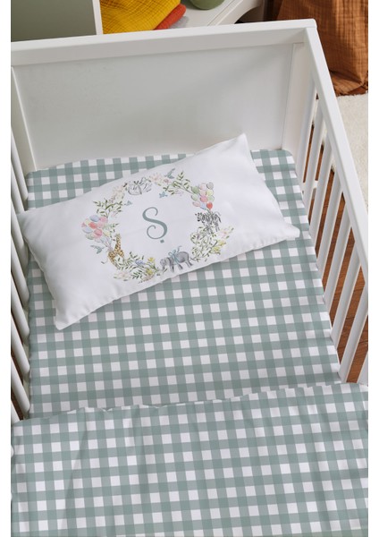 Anne Yanı Beşik Nevresim Takımı (60X100) - Safari Serisi - Ş Harfi fiyatları