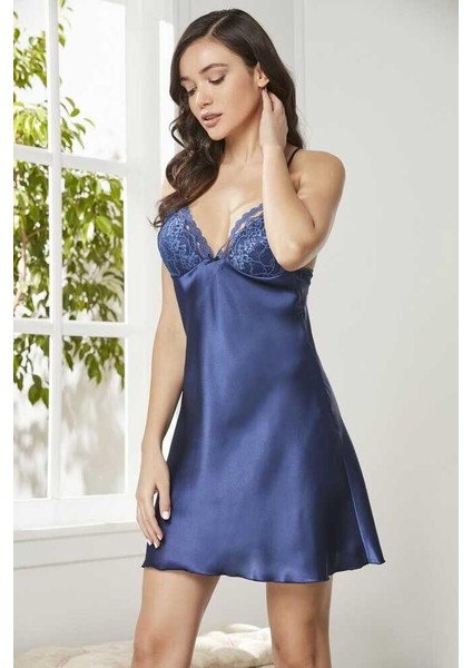 Siyah Sütyen Kaplı Sabahlık Gecelik Set 4250 Laci fırsatları