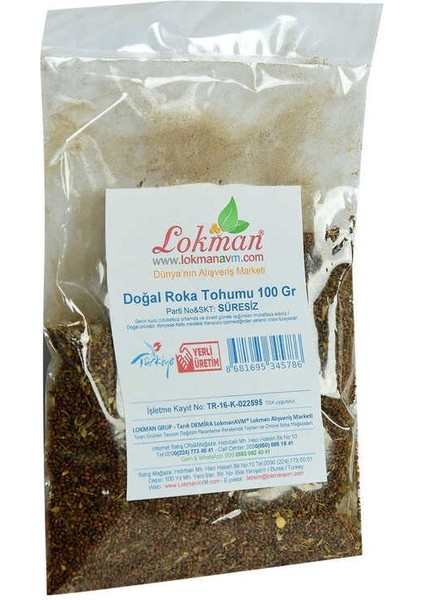 Doğal Roka Tohumu 100 gr Paket fırsatları