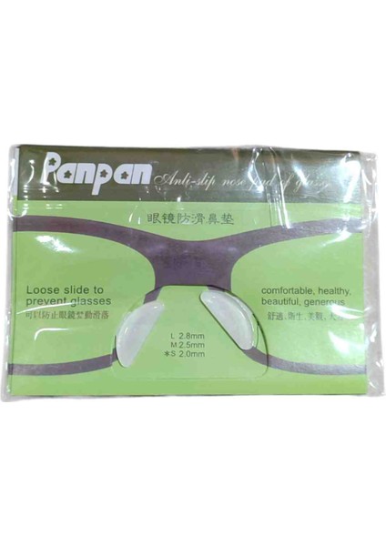 Şeffaf Kaymaz Silikon Burun Pedi Panpan