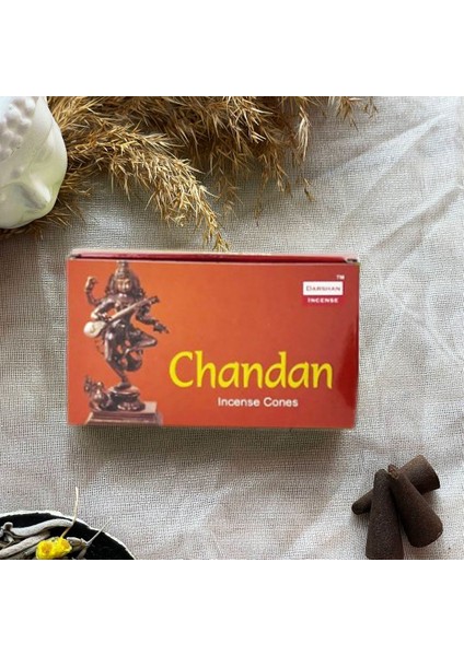 Darshan Incense Chandan Konik Tütsü 10 Adet
