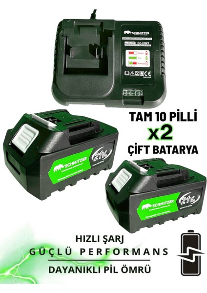 Schmıtzer Profesyonel 21V Pro Metal Dişli Çift Akülü Çelik Şansuzab Şarjlı Dal Ağaç Budama Makinesi Testeresi modelleri