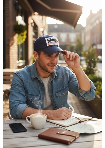 Western Vintage Lacivert Kep Şapka fiyatları