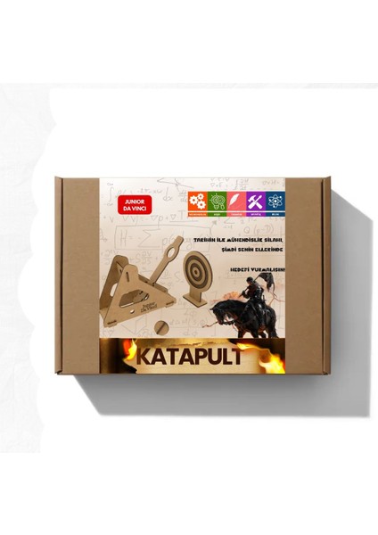 Katapult – Orta Çağ Mühendisliğiyle Eğitici Ahşap Stem Oyuncağı | Fırlatma Mekanizması Deney Seti modelleri