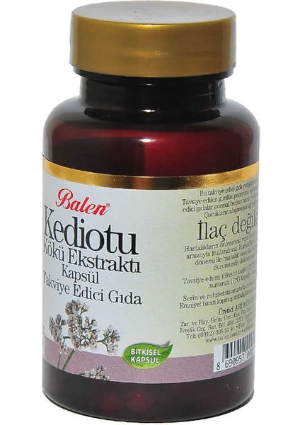 Kediotu Kökü Ekstraktı 80 Kapsül fiyatları