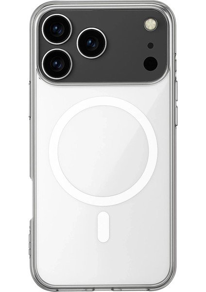 iPhone 17 Pro Kılıf Magneticsafe Şeffaf Silikon - Şeffaf