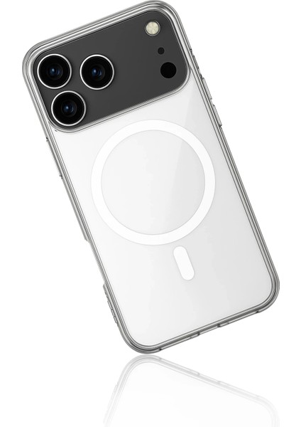 iPhone 17 Pro Kılıf Magneticsafe Şeffaf Silikon - Şeffaf modelleri