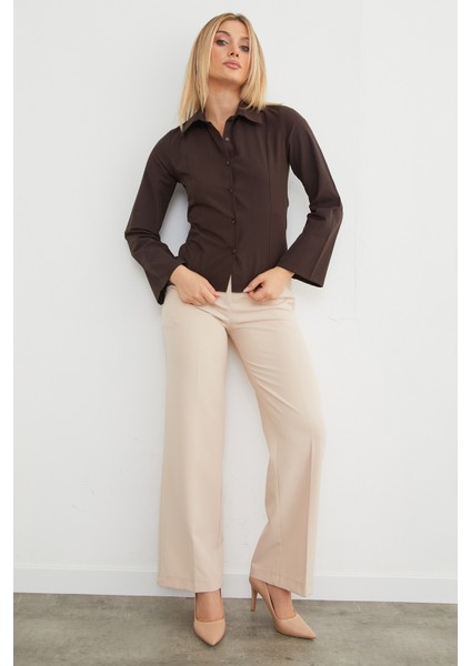 Ispanyol Kol Terikoton Kuplu Gömlek