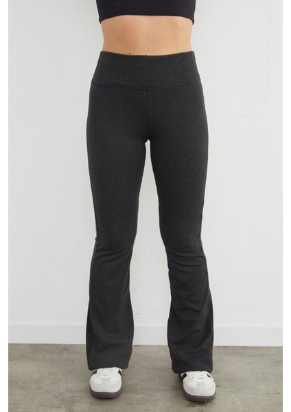 Beli Lastikli Yüksek Bel Flare Pantolon fırsatları