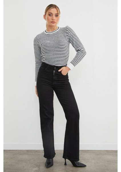 Likralı Palazzo Jean