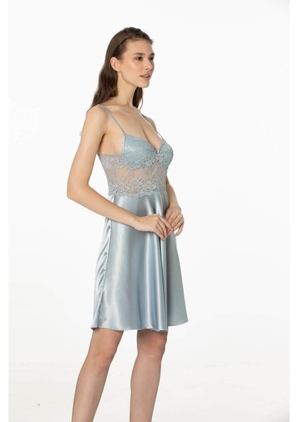 Mist Sütyen Kaplı Sabahlık Gecelik Set 4265 modelleri