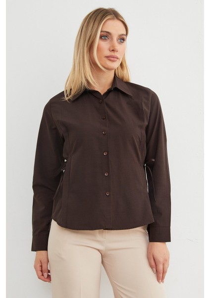 Basic Yanı Bağlama Detaylı Gömlek fiyatları