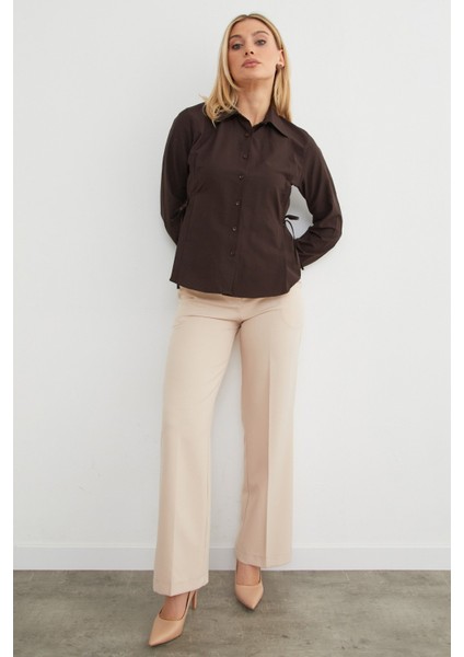 Basic Yanı Bağlama Detaylı Gömlek modelleri