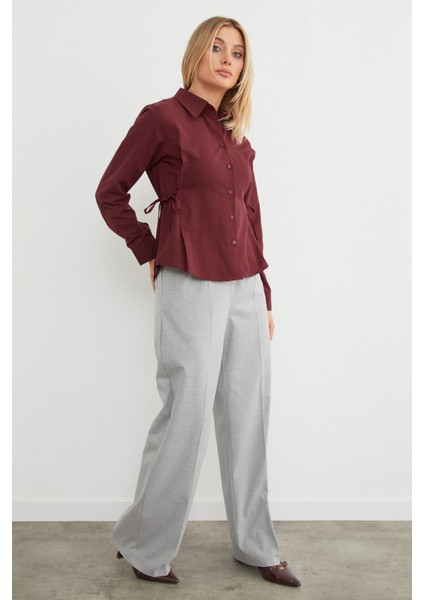 Basic Yanı Bağlama Detaylı Gömlek fırsatları