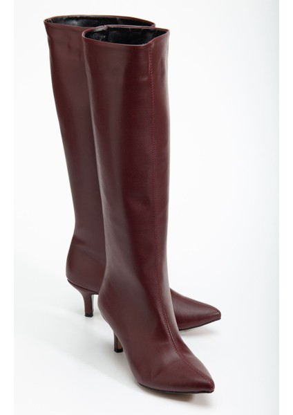 SYT-2025 Bordo Cilt Günlük Kadın Çizme fırsatları