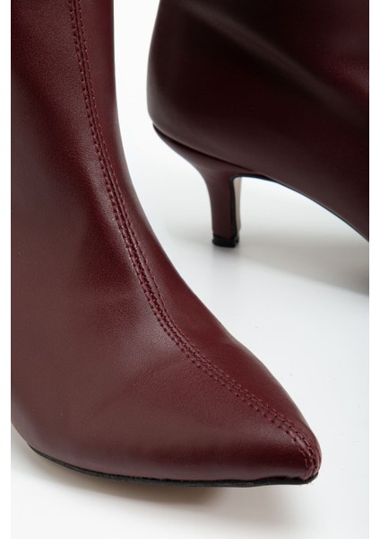 SYT-2025 Bordo Cilt Günlük Kadın Çizme indirimleri